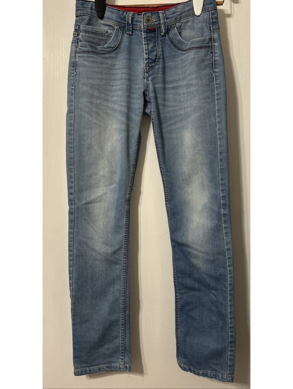 Enzo Lucci Denim Legend Men's size 30 - Red Lining & Accents Button Fly